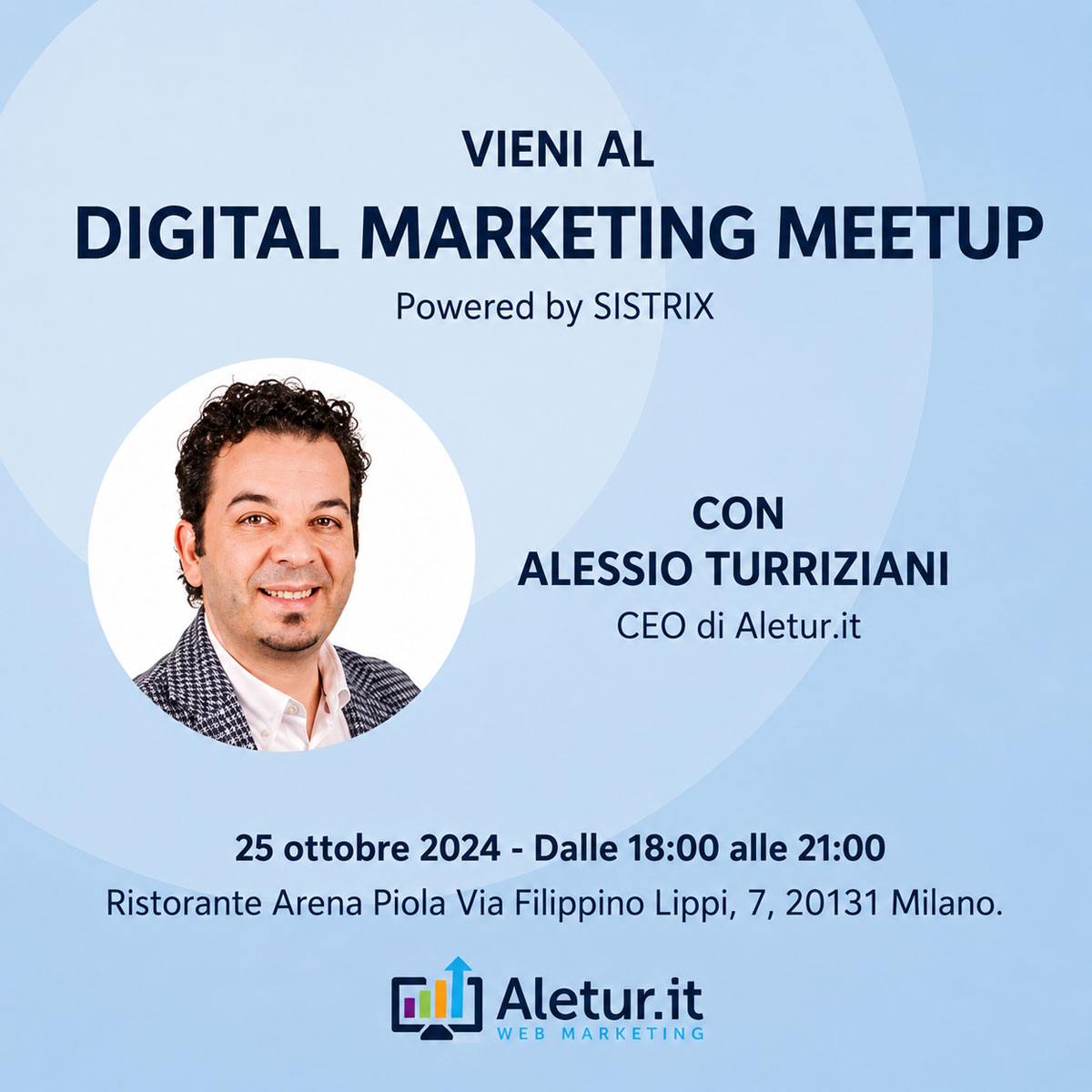 Vieni a trovarci al Meetup di Sistrix!